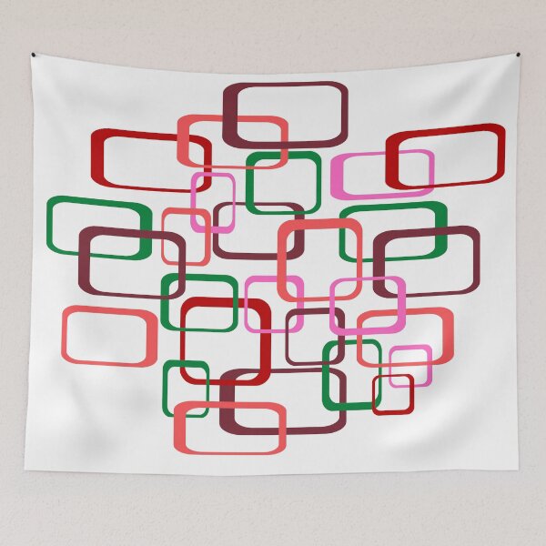 Item preview, Retro Seamless Color Vector Background With Squares Rounded  designed and sold by Shifa19.