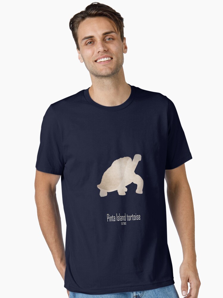 Thumbnail 2 of 7, Essential T-Shirt, Pinta Island tortoise - Endangered and extinct species (dark background) designed and sold by 12images.