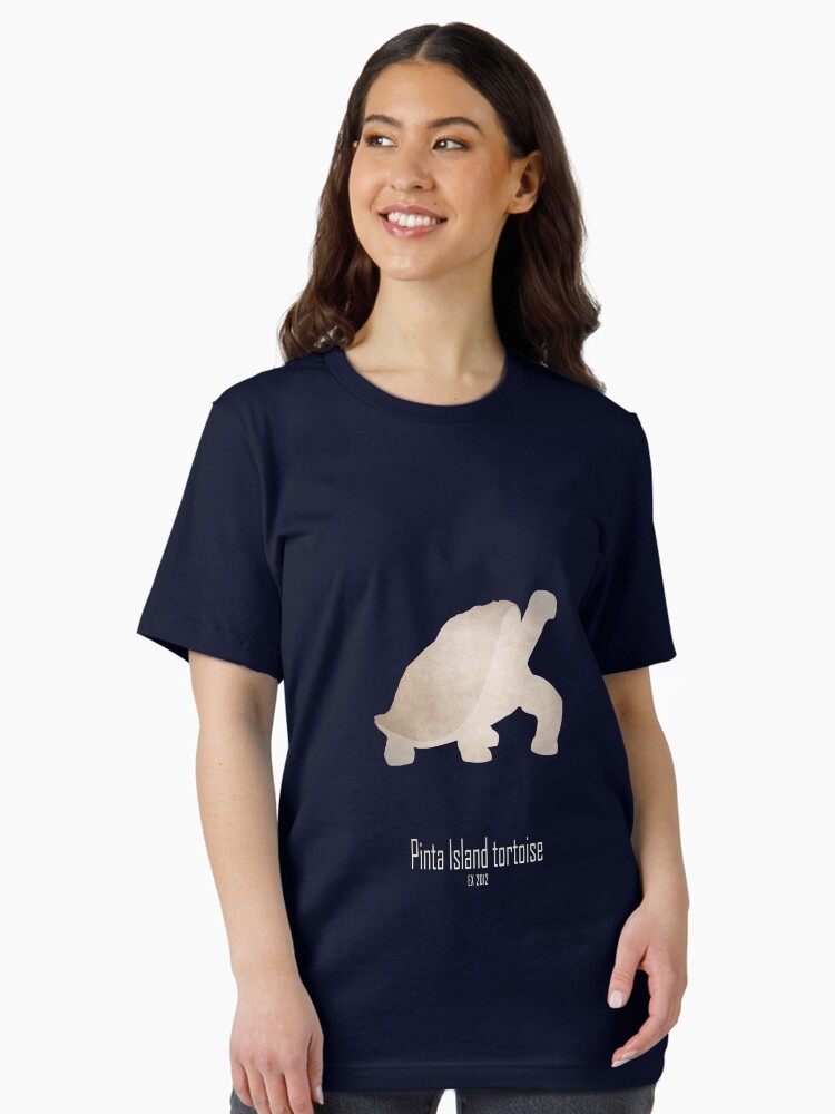 Thumbnail 1 of 7, Essential T-Shirt, Pinta Island tortoise - Endangered and extinct species (dark background) designed and sold by 12images.