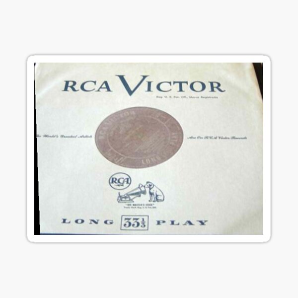 Item preview, Victor Inner sleeve with dog, early 1950's red seal Outline dog, long play designed and sold by Vintaged.