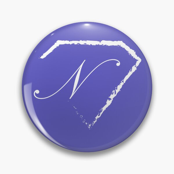 Item preview, N letter monogram initial diamond white designed and sold by mixtape80.