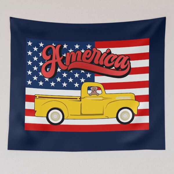 Item preview, Vintage Truck, 4th of July, America designed and sold by OliviaGbyKyro.