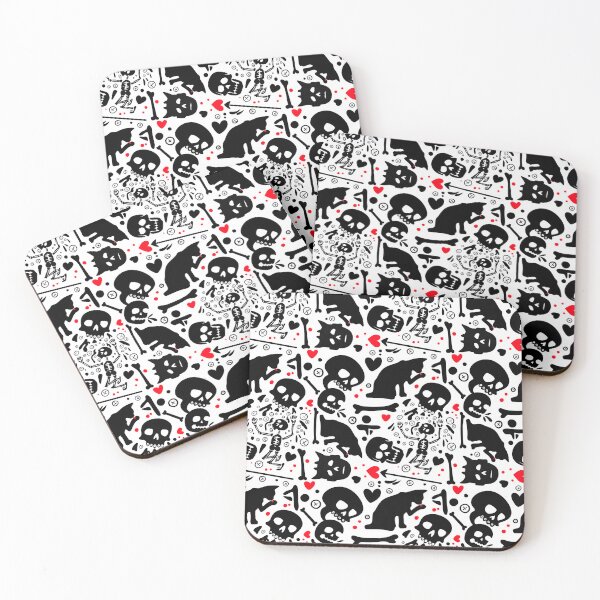Item preview, Our Flag Means Death: Stede Bonnet, Black Cat, Skull Pattern designed and sold by SketchWithBex.