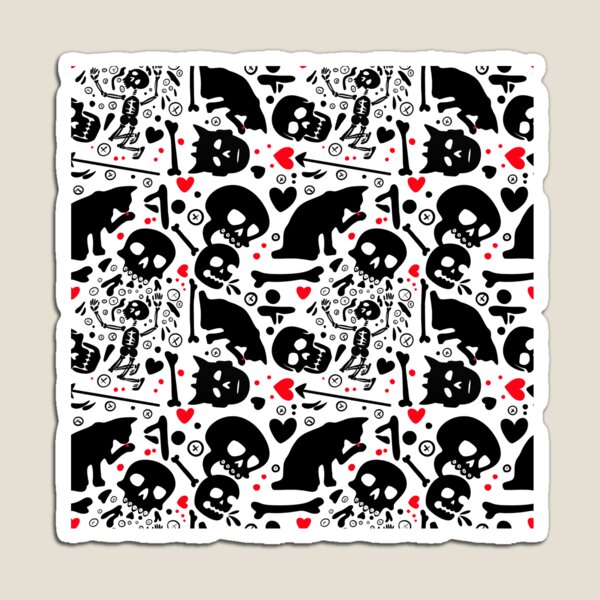 Item preview, Our Flag Means Death: Stede Bonnet, Black Cat, Skull Pattern designed and sold by SketchWithBex.