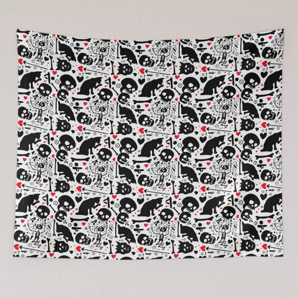Item preview, Our Flag Means Death: Stede Bonnet, Black Cat, Skull Pattern designed and sold by SketchWithBex.
