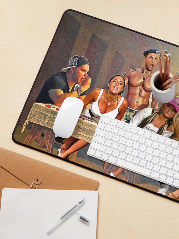 Thumbnail 3 von 5, Mauspad, Jersey Shore, Das Abendessen am letzten Sonntag designt und verkauft von ProudClothing.