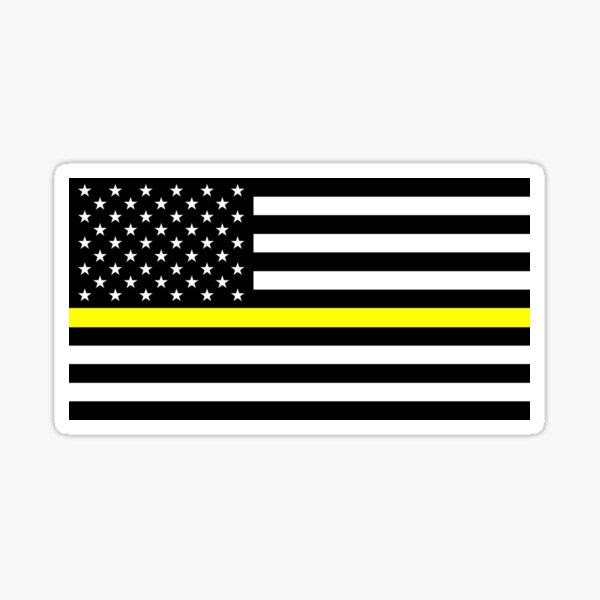 Artikel-Vorschau von US-Flagge: Dünne gelbe Linie, designt und verkauft von Jared Davies.