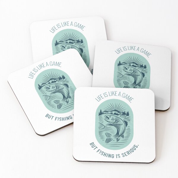 Item preview, Life is like a game, but fishing is serious. designed and sold by hardscuffle.