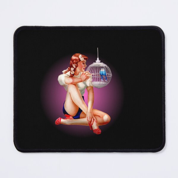 Item preview, Sexy Pin Up Girl With Birds Vintage Retro designed and sold by AlexaTees.