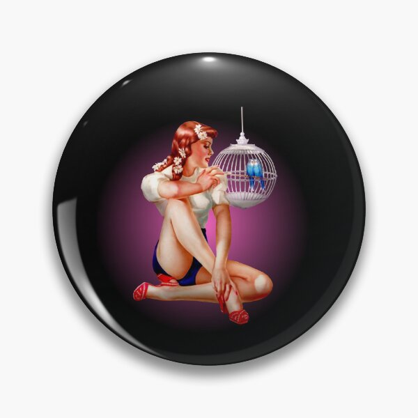 Item preview, Sexy Pin Up Girl With Birds Vintage Retro designed and sold by AlexaTees.