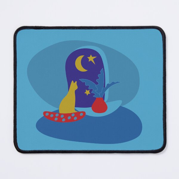 Item preview, Cat Room Window Crescent Moon Night designed and sold by Anna Lemos.