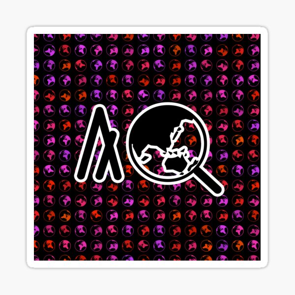 AlgoWorldExplorer - The Spinning Globes Sticker