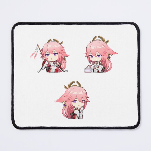 Item preview, Genshin Impact Chibi Yae Miko Sticker Pack designed and sold by trevitea.