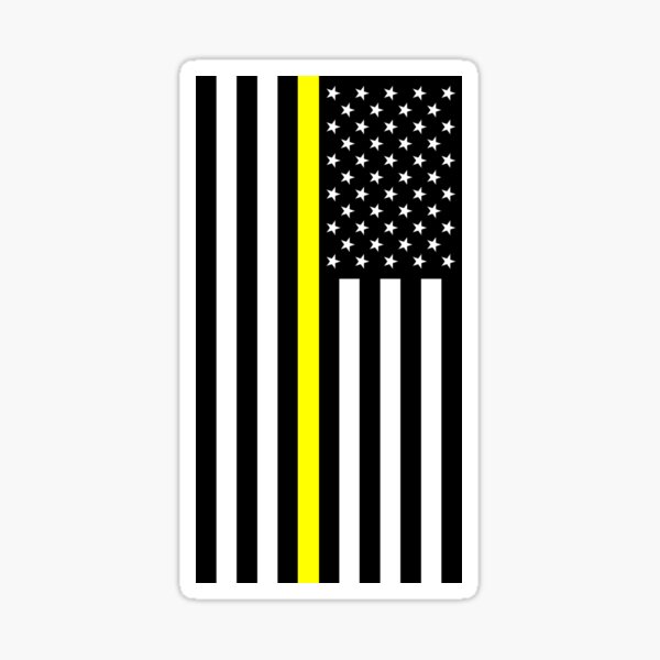 Artikel-Vorschau von US-Flagge: Dünne gelbe Linie, designt und verkauft von Jared Davies.