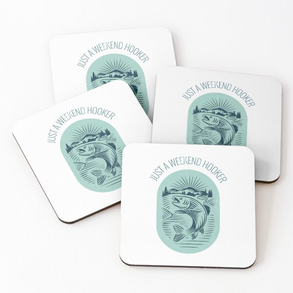 Item preview, Just a weekend hooker - design for fisherman/fisherwoman designed and sold by hardscuffle.