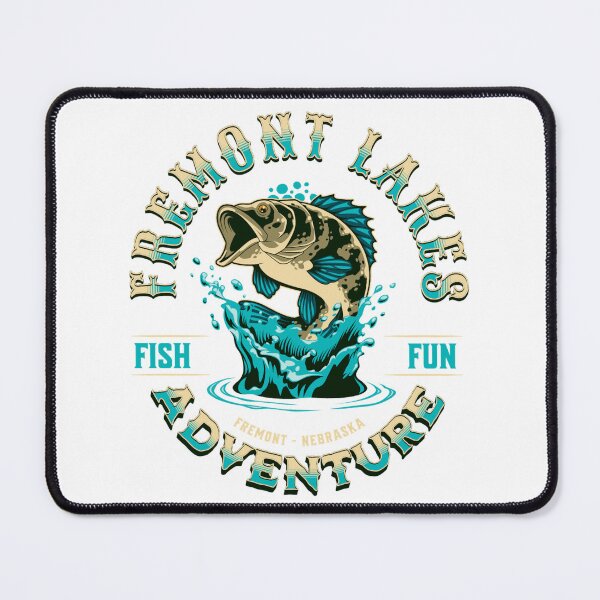 Item preview, Vintage Fishing Fremont Lakes Nebraska designed and sold by CattlettArt.