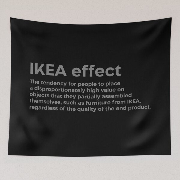 Item preview, IKEA effect grey designed and sold by EdimQuotes.