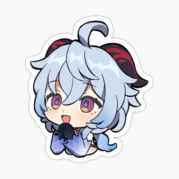 Item preview, Chibi Ganyu Sticker designed and sold by PeaphobiaShop.