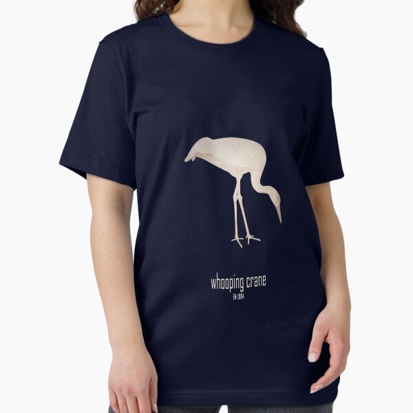 Whooping crane - Endangered and extinct species (dark background) Essential T-Shirt