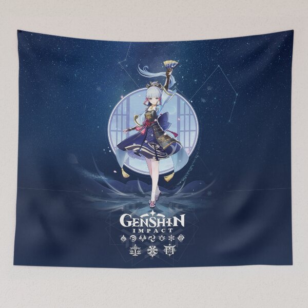 Item preview, Kamisato Ayaka Cryo Character Genshin Impact designed and sold by genshinwaifus.