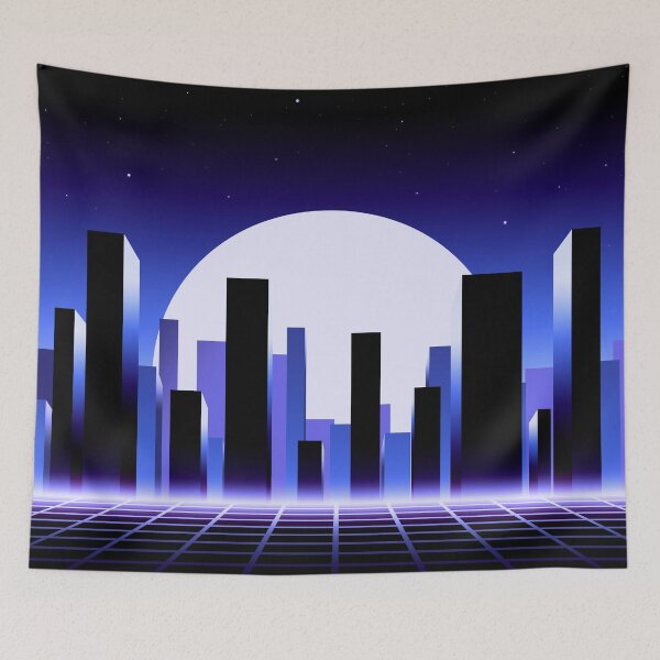 Item preview, Synthwave City designed and sold by Retroperks.