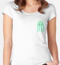 Lime Jellyfish Women's Fitted Scoop T-Shirt