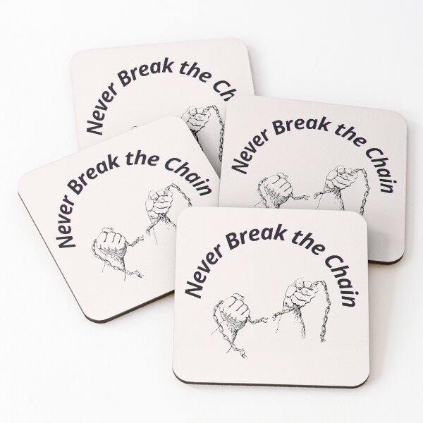 Item preview, never break the chain ,funny shirt just for you designed and sold by MO3Addesign.