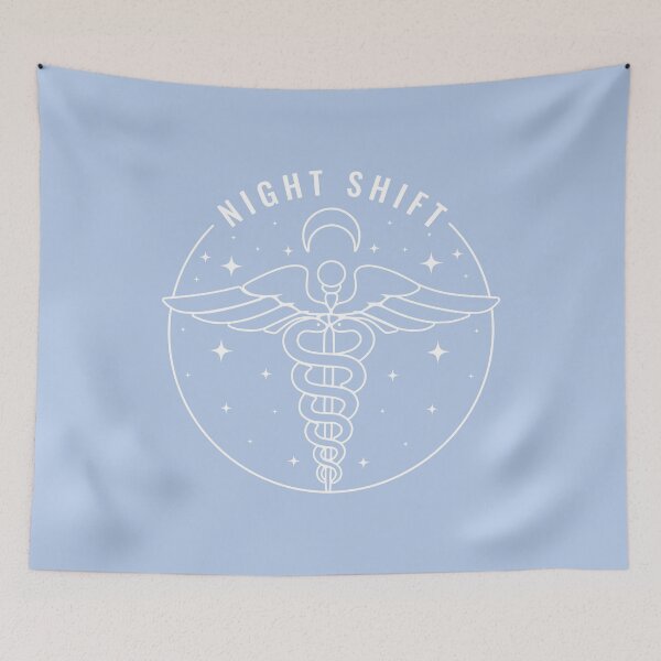Item preview, Night Shift Nurse | Night Nurse | RN Night Shift | Blue Purple designed and sold by llevine2934.