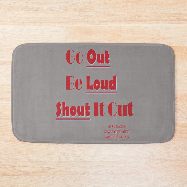 Item preview, "Nissim Mizrahi" Go Out Quote designed and sold by Watercolorwear.