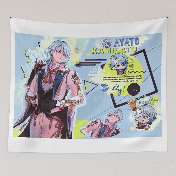 Item preview, Kamisato Ayato - Genshin impact designed and sold by Omagatoki.