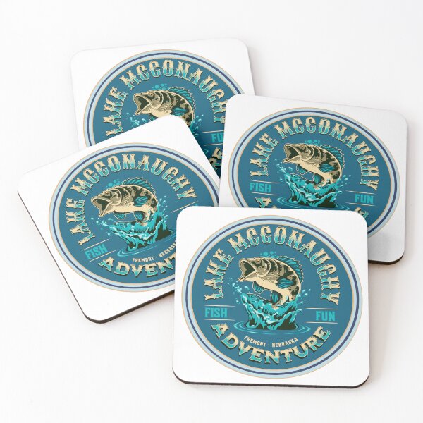 Item preview, Vintage Fishing Lake McConaughy Ogallala Nebraska designed and sold by CattlettArt.