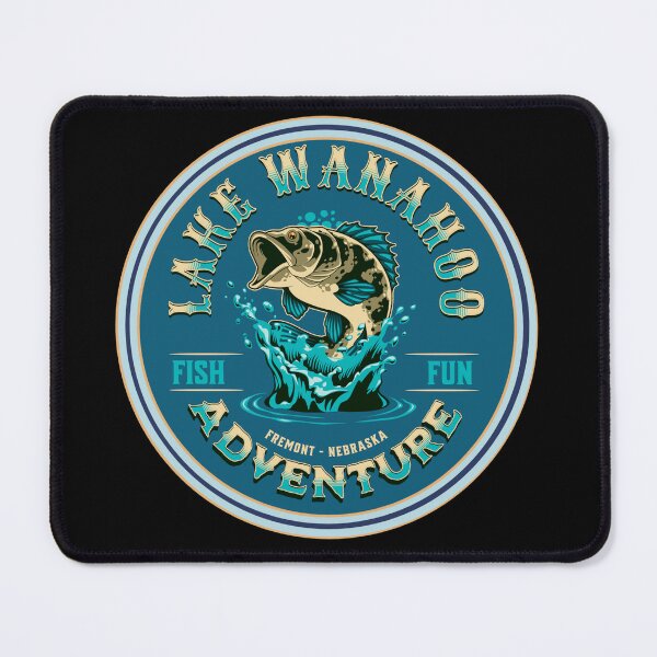 Item preview, Vintage Fishing Lake Wanahoo Wahoo Nebraska designed and sold by CattlettArt.