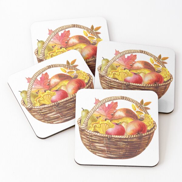 Artikelvorschau, Herbsterntekorb mit Pilzen und Obst entworfen und verkauft von silviaol.