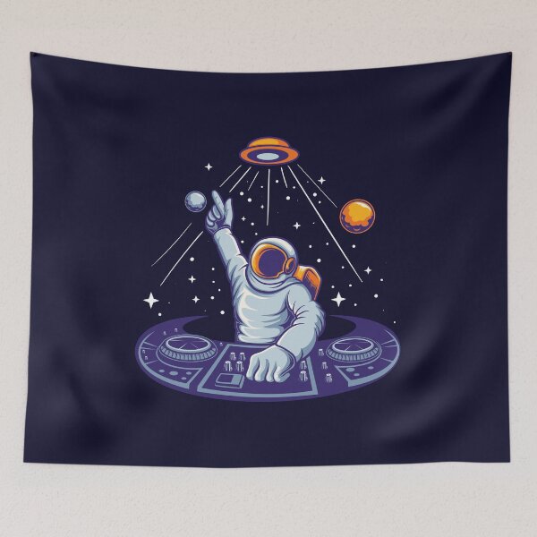Item preview, Astronaut Disk Jockey designed and sold by simplife-art.