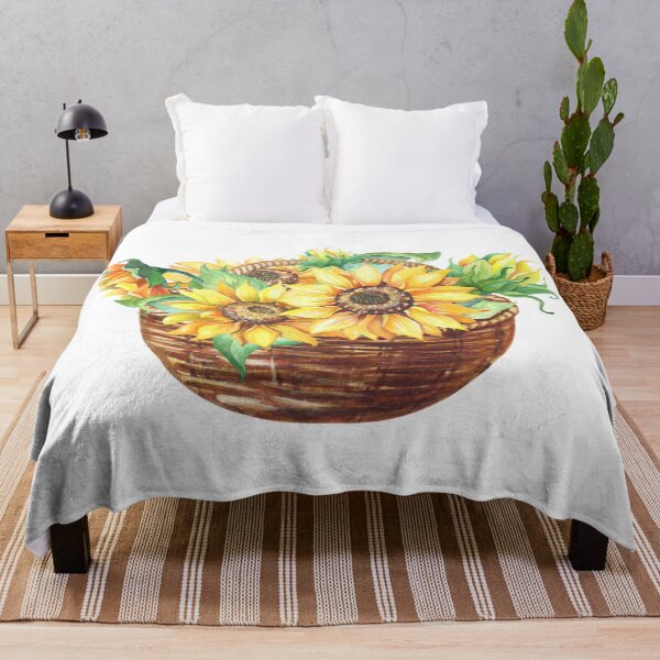 Item preview, Yellow Sunflower Basket designed and sold by silviaol.