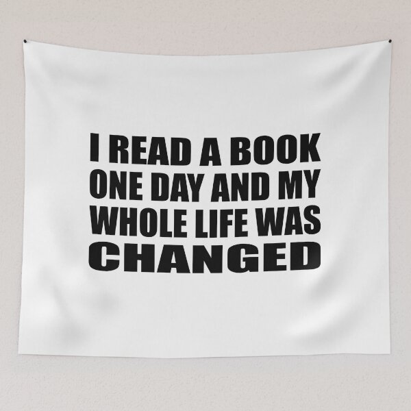 Item preview, I read a book one day and my whole life was changed designed and sold by Colorfulandfun.