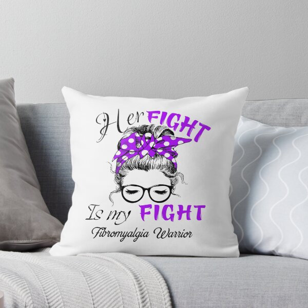 Item preview, Fibromyalgia Awareness - Her Fight is my Fight - Support Fibromyalgia Gifts designed and sold by Aaron309.