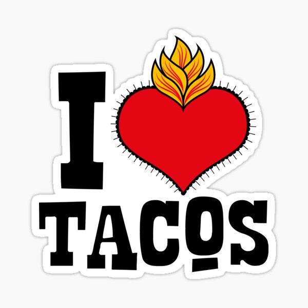 Item preview, Love Mexican Tacos, corazón mexicano designed and sold by LatinoPower.