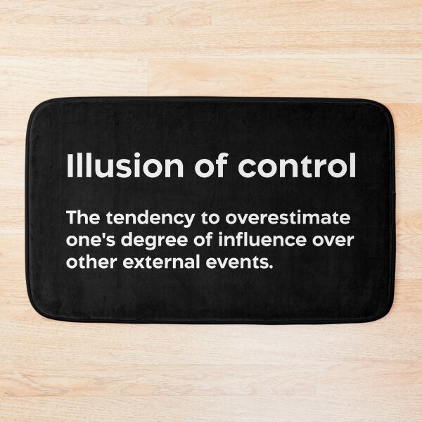 Item preview, Illusion of control white designed and sold by EdimQuotes.