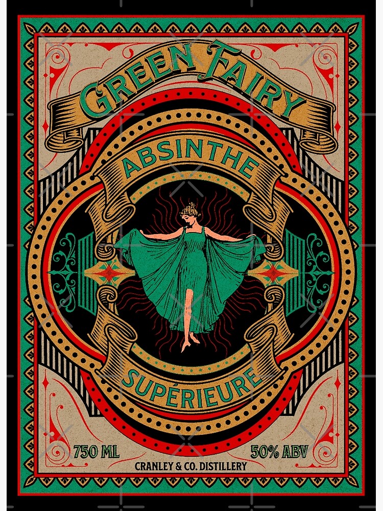 Disover Green Fairy Absinthe Premium Matte Vertical Poster
