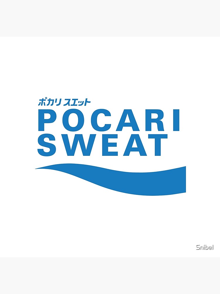 pocari sweat blue tote bag by snibel redbubble redbubble