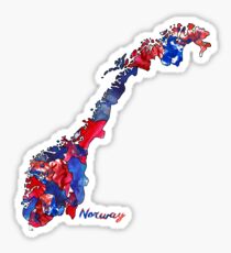 Watercolor Countries - Norway Sticker