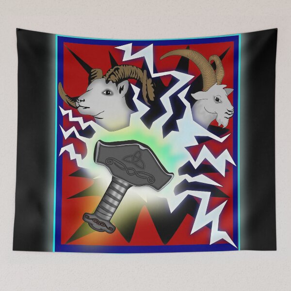 Item preview, Thor's Mjölnir and Tanngrisnir and Tanngnjóstr designed and sold by clintondesigns6.