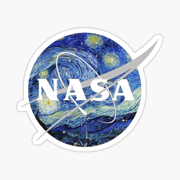 Starry NASA Sticker