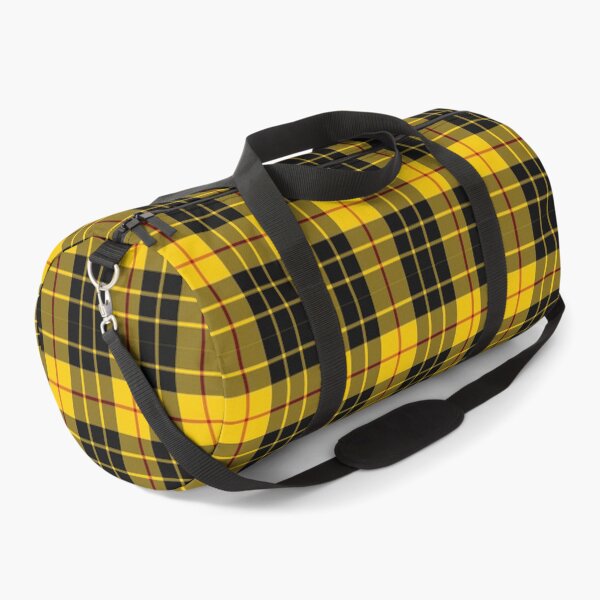 Item preview, McLeod Yellow & Black Tartan print designed and sold by PlasticsFactory.