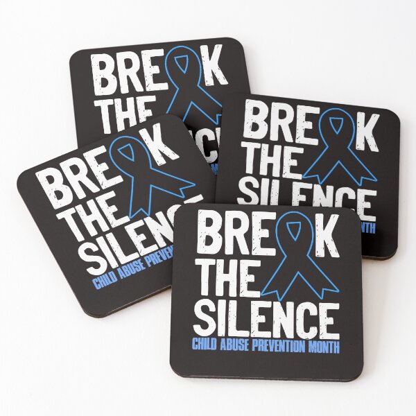 Item preview, Break The Child Abuse Silence Prevention Month Blue Ribbon designed and sold by TomGiantDesigns.