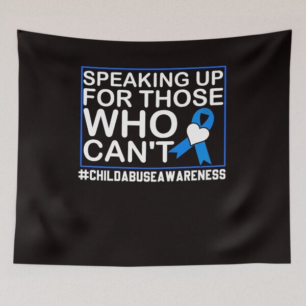 Item preview, Heart Blue Ribbon Child Abuse Prevention Month Awareness designed and sold by TomGiantDesigns.