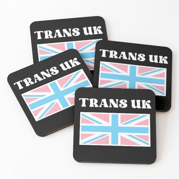 Item preview, Trans UK, Union flag with trans colours designed and sold by StencilMyst ..