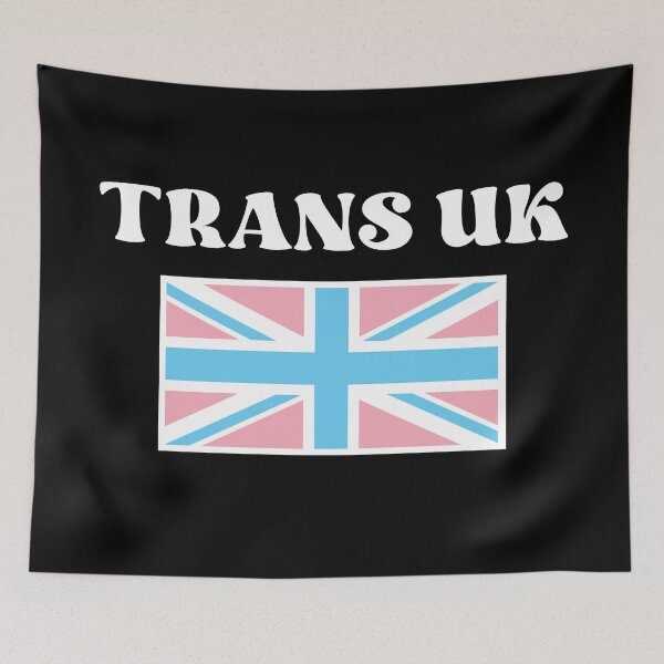 Item preview, Trans UK, Union flag with trans colours designed and sold by StencilMyst ..