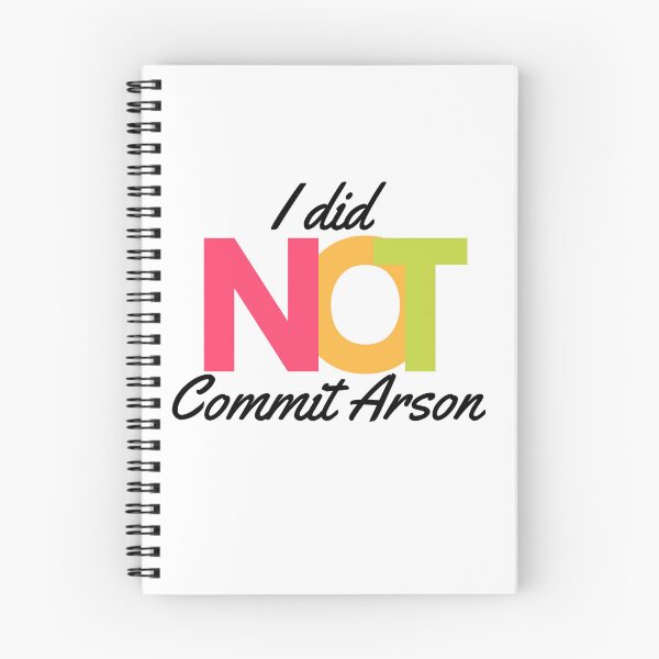 Item preview, I Did NOT Commit Arson Sweatshirt, I Did NOT Commit Arson tshirt Shirt Hoodie Sweatshirt Vneck Long Sleeve Unisex - Black version designed and sold by NotUrAverageART.